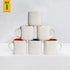Set of 6 Ceramic Tea Cups - White Matte - The Earth Store - Cup Sets